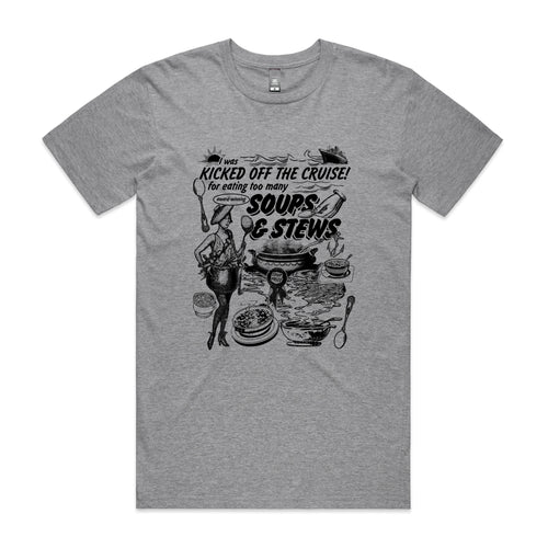 Soups & Stews Tee by Lonely Kids Club. All clothing from our T-shirts to our shorts and hoodies are ethically made, and printed packed and shipped from Sydney.