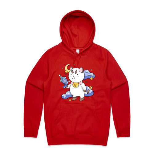 Space Bandit Hoodie by Lonely Kids Club. All clothing from our T-shirts to our shorts and hoodies are ethically made, and printed packed and shipped from Sydney.