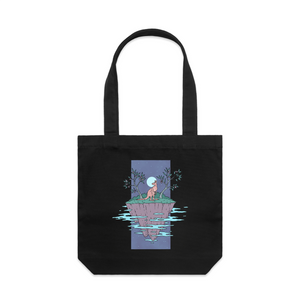 Space Kangaroo Tote by Lonely Kids Club. All clothing from our T-shirts to our shorts and hoodies are ethically made, and printed packed and shipped from Sydney.