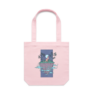 Space Kangaroo Tote by Lonely Kids Club. All clothing from our T-shirts to our shorts and hoodies are ethically made, and printed packed and shipped from Sydney.