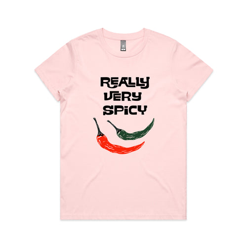 Really Very Spicy Tee by Lonely Kids Club. All clothing from our T-shirts to our shorts and hoodies are ethically made, and printed packed and shipped from Sydney.