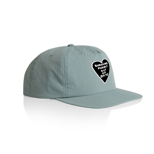 Spite Cap by Lonely Kids Club. All clothing from our T-shirts to our shorts and hoodies are ethically made, and printed packed and shipped from Sydney.