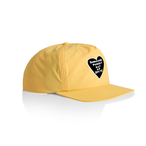 Spite Cap by Lonely Kids Club. All clothing from our T-shirts to our shorts and hoodies are ethically made, and printed packed and shipped from Sydney.