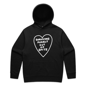 Spite Hoodie by Lonely Kids Club. All clothing from our T-shirts to our shorts and hoodies are ethically made, and printed packed and shipped from Sydney.