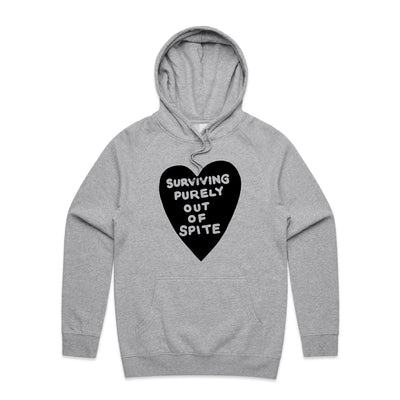 Spite Hoodie by Lonely Kids Club. All clothing from our T-shirts to our shorts and hoodies are ethically made, and printed packed and shipped from Sydney.