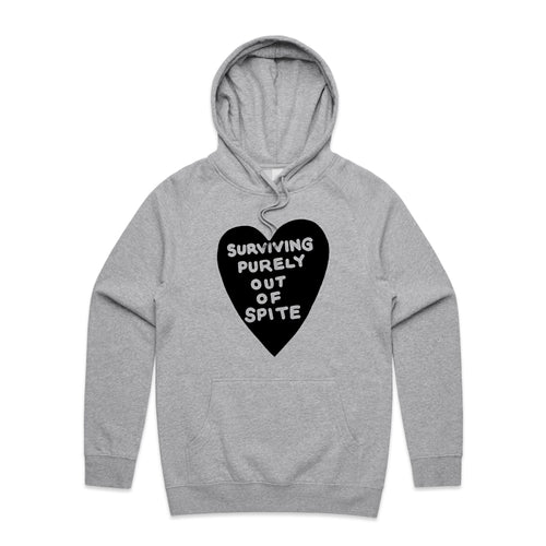 Spite Hoodie by Lonely Kids Club. All clothing from our T-shirts to our shorts and hoodies are ethically made, and printed packed and shipped from Sydney.