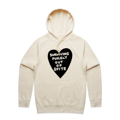 Spite Hoodie by Lonely Kids Club. All clothing from our T-shirts to our shorts and hoodies are ethically made, and printed packed and shipped from Sydney.