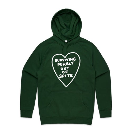 Spite Hoodie by Lonely Kids Club. All clothing from our T-shirts to our shorts and hoodies are ethically made, and printed packed and shipped from Sydney.