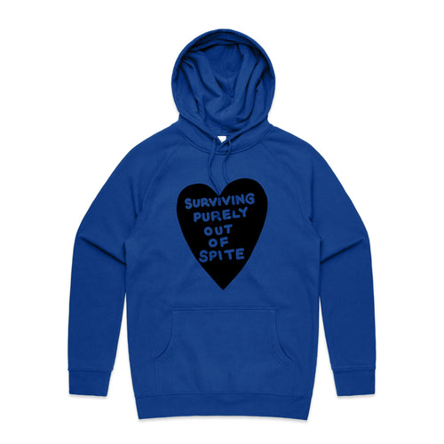 Spite Hoodie by Lonely Kids Club. All clothing from our T-shirts to our shorts and hoodies are ethically made, and printed packed and shipped from Sydney.