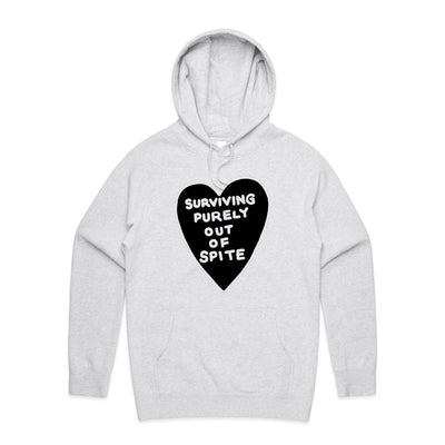 Spite Hoodie by Lonely Kids Club. All clothing from our T-shirts to our shorts and hoodies are ethically made, and printed packed and shipped from Sydney.