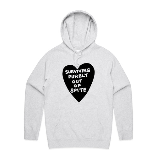 Spite Hoodie by Lonely Kids Club. All clothing from our T-shirts to our shorts and hoodies are ethically made, and printed packed and shipped from Sydney.