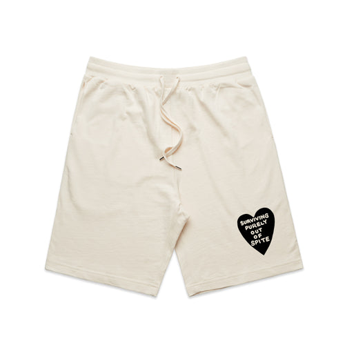 Spite Shorts by Lonely Kids Club. All clothing from our T-shirts to our shorts and hoodies are ethically made, and printed packed and shipped from Sydney.