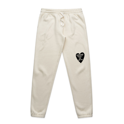 Spite Track Pants by Lonely Kids Club. All clothing from our T-shirts to our shorts and hoodies are ethically made, and printed packed and shipped from Sydney.