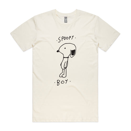 Spoopy Boy Tee by Lonely Kids Club. All clothing from our T-shirts to our shorts and hoodies are ethically made, and printed packed and shipped from Sydney.