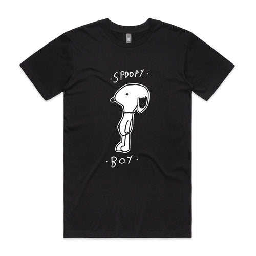 Spoopy Boy Tee by Lonely Kids Club. All clothing from our T-shirts to our shorts and hoodies are ethically made, and printed packed and shipped from Sydney.