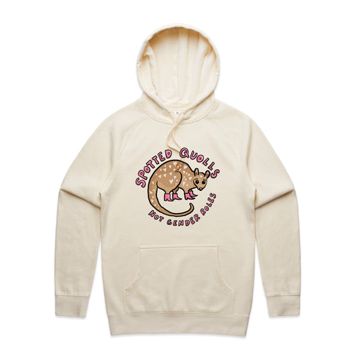 Spotted Quolls Hoodie by Lonely Kids Club. All clothing from our T-shirts to our shorts and hoodies are ethically made, and printed packed and shipped from Sydney.