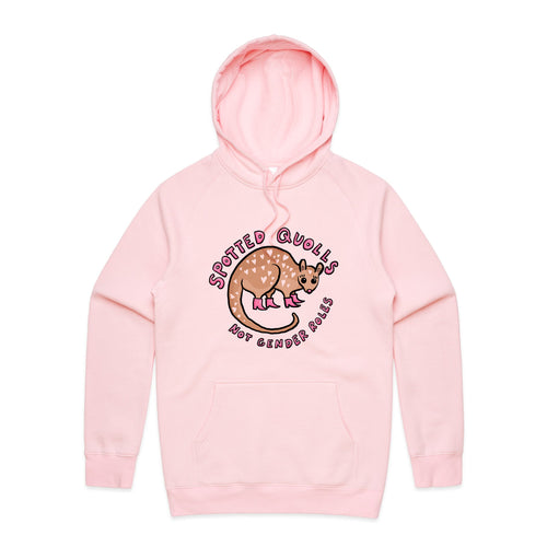 Spotted Quolls Hoodie by Lonely Kids Club. All clothing from our T-shirts to our shorts and hoodies are ethically made, and printed packed and shipped from Sydney.