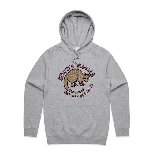 Spotted Quolls Hoodie by Lonely Kids Club. All clothing from our T-shirts to our shorts and hoodies are ethically made, and printed packed and shipped from Sydney.