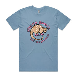 Spotted Quolls Tee by Lonely Kids Club. All clothing from our T-shirts to our shorts and hoodies are ethically made, and printed packed and shipped from Sydney.