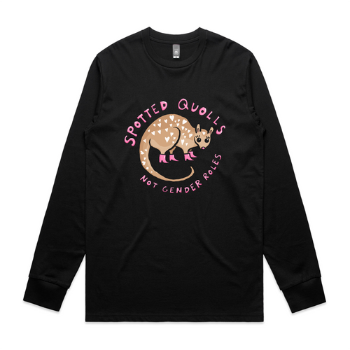 Spotted Quolls Tee by Lonely Kids Club. All clothing from our T-shirts to our shorts and hoodies are ethically made, and printed packed and shipped from Sydney.