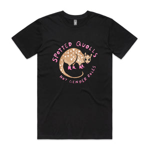 Spotted Quolls Tee by Lonely Kids Club. All clothing from our T-shirts to our shorts and hoodies are ethically made, and printed packed and shipped from Sydney.