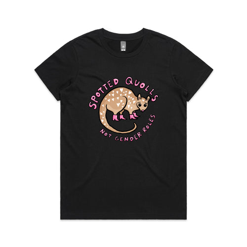 Spotted Quolls Tee by Lonely Kids Club. All clothing from our T-shirts to our shorts and hoodies are ethically made, and printed packed and shipped from Sydney.