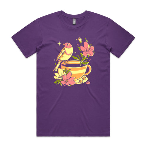 Spring Coffee Tee by Lonely Kids Club. All clothing from our T-shirts to our shorts and hoodies are ethically made, and printed packed and shipped from Sydney.