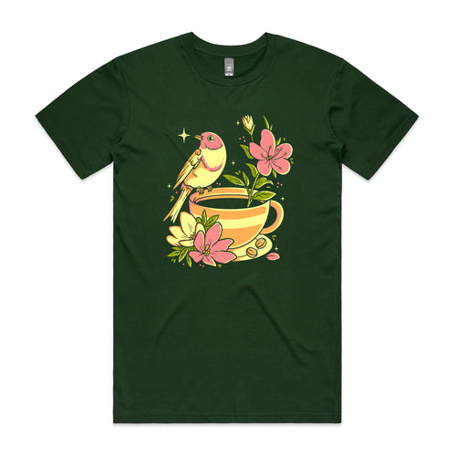 Spring Coffee Tee by Lonely Kids Club. All clothing from our T-shirts to our shorts and hoodies are ethically made, and printed packed and shipped from Sydney.