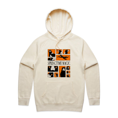 Springtime Magic Hoodie by Lonely Kids Club. All clothing from our T-shirts to our shorts and hoodies are ethically made, and printed packed and shipped from Sydney.