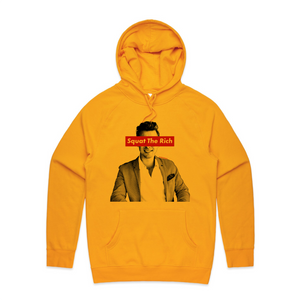 Squat The Rich Hoodie by Lonely Kids Club. All clothing from our T-shirts to our shorts and hoodies are ethically made, and printed packed and shipped from Sydney.