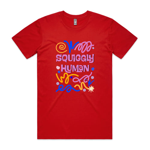 Squiggly Human Tee by Lonely Kids Club. All clothing from our T-shirts to our shorts and hoodies are ethically made, and printed packed and shipped from Sydney.