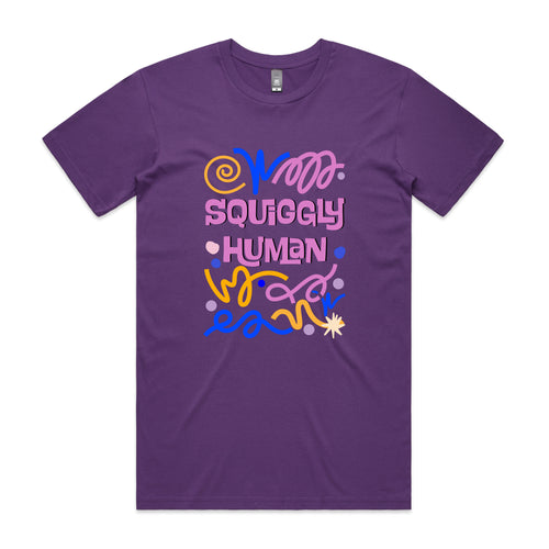 Squiggly Human Tee by Lonely Kids Club. All clothing from our T-shirts to our shorts and hoodies are ethically made, and printed packed and shipped from Sydney.
