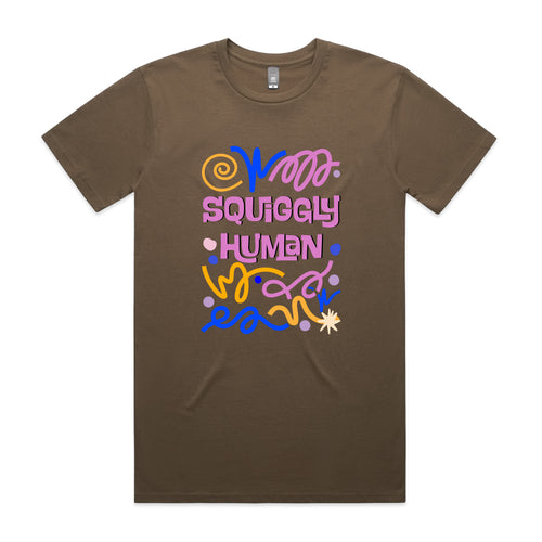 Squiggly Human Tee by Lonely Kids Club. All clothing from our T-shirts to our shorts and hoodies are ethically made, and printed packed and shipped from Sydney.