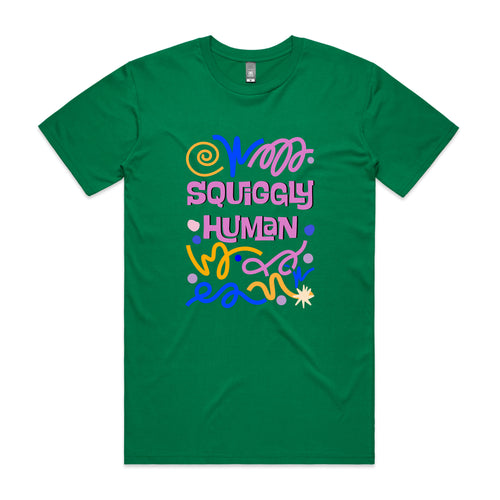 Squiggly Human Tee by Lonely Kids Club. All clothing from our T-shirts to our shorts and hoodies are ethically made, and printed packed and shipped from Sydney.