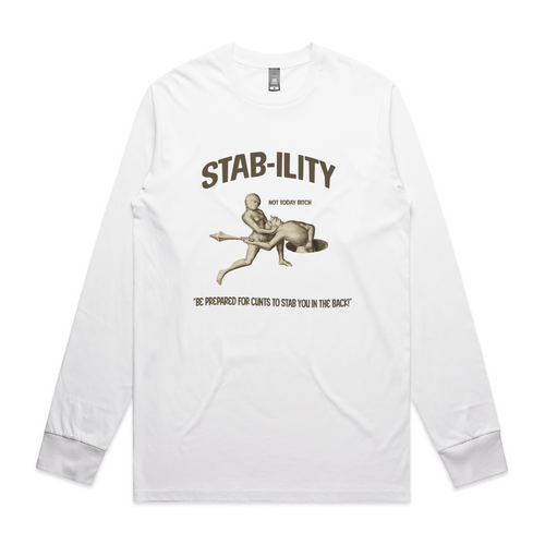 Stability Tee by Lonely Kids Club. All clothing from our T-shirts to our shorts and hoodies are ethically made, and printed packed and shipped from Sydney.