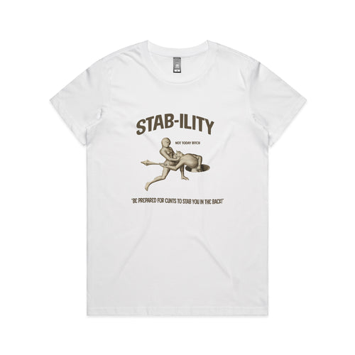 Stability Tee by Lonely Kids Club. All clothing from our T-shirts to our shorts and hoodies are ethically made, and printed packed and shipped from Sydney.