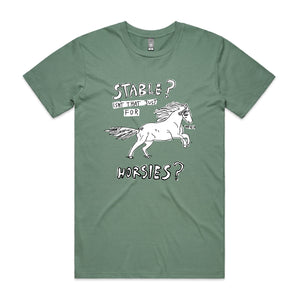 Stable Tee by Lonely Kids Club. All clothing from our T-shirts to our shorts and hoodies are ethically made, and printed packed and shipped from Sydney.