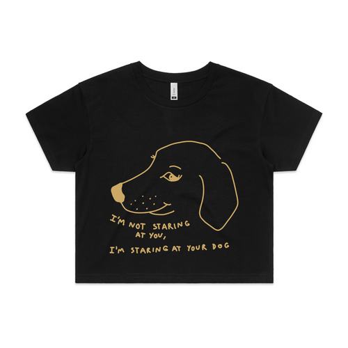 Staring At Your Dog Tee by Lonely Kids Club. All clothing from our T-shirts to our shorts and hoodies are ethically made, and printed packed and shipped from Sydney.