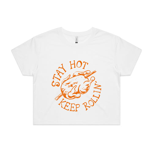 Stay Hot Tee by Lonely Kids Club. All clothing from our T-shirts to our shorts and hoodies are ethically made, and printed packed and shipped from Sydney.