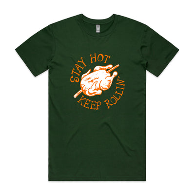 Stay Hot Tee by Lonely Kids Club. All clothing from our T-shirts to our shorts and hoodies are ethically made, and printed packed and shipped from Sydney.