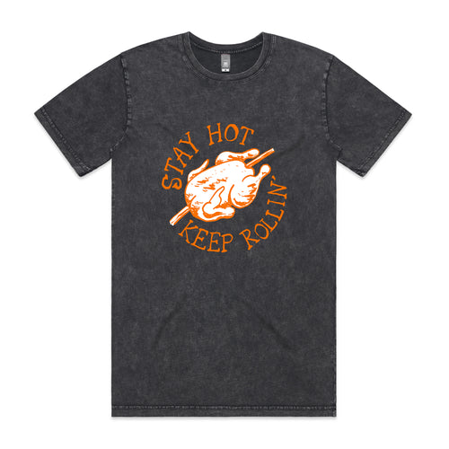 Stay Hot Tee by Lonely Kids Club. All clothing from our T-shirts to our shorts and hoodies are ethically made, and printed packed and shipped from Sydney.