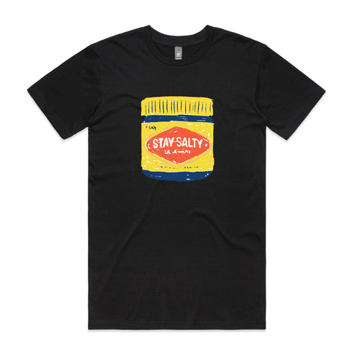 Stay Salty Tee by Lonely Kids Club. All clothing from our T-shirts to our shorts and hoodies are ethically made, and printed packed and shipped from Sydney.