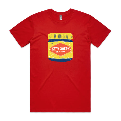 Stay Salty Tee by Lonely Kids Club. All clothing from our T-shirts to our shorts and hoodies are ethically made, and printed packed and shipped from Sydney.