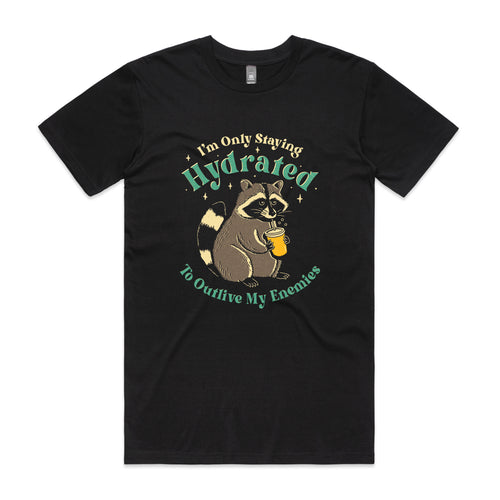 Staying Hydrated Tee by Lonely Kids Club. All clothing from our T-shirts to our shorts and hoodies are ethically made, and printed packed and shipped from Sydney.