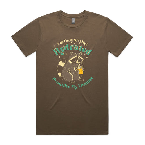 Staying Hydrated Tee by Lonely Kids Club. All clothing from our T-shirts to our shorts and hoodies are ethically made, and printed packed and shipped from Sydney.