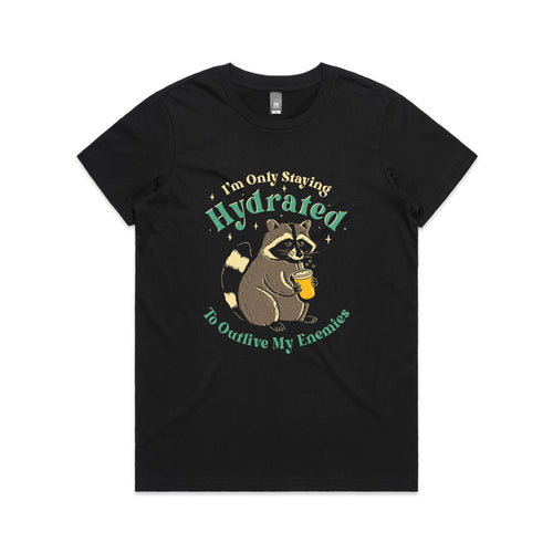Staying Hydrated Tee by Lonely Kids Club. All clothing from our T-shirts to our shorts and hoodies are ethically made, and printed packed and shipped from Sydney.