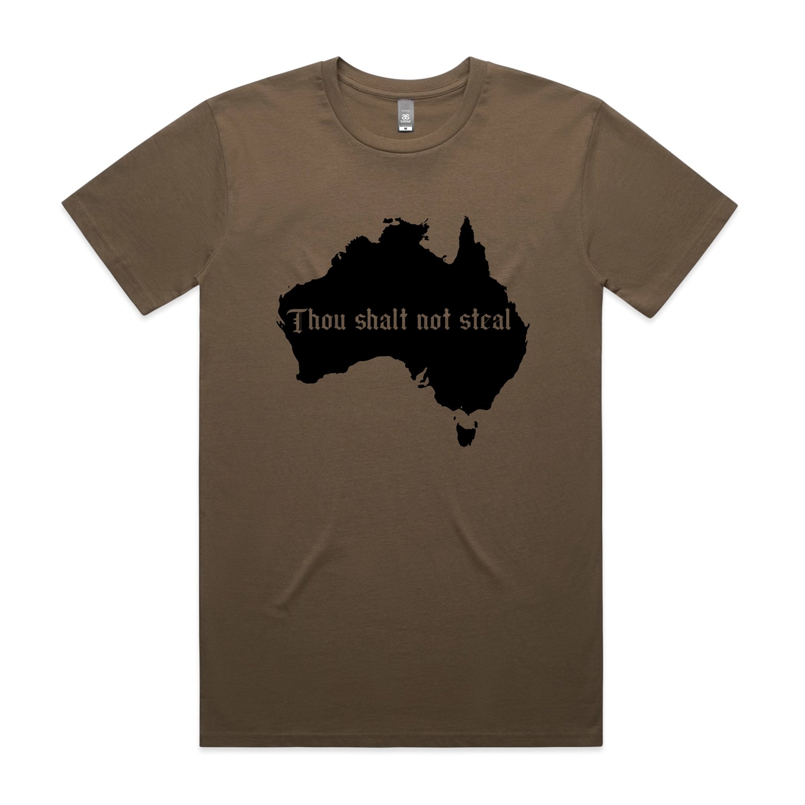 Thou Shalt Not Steal Tee by Lonely Kids Club. All clothing from our T-shirts to our shorts and hoodies are ethically made, and printed packed and shipped from Sydney.