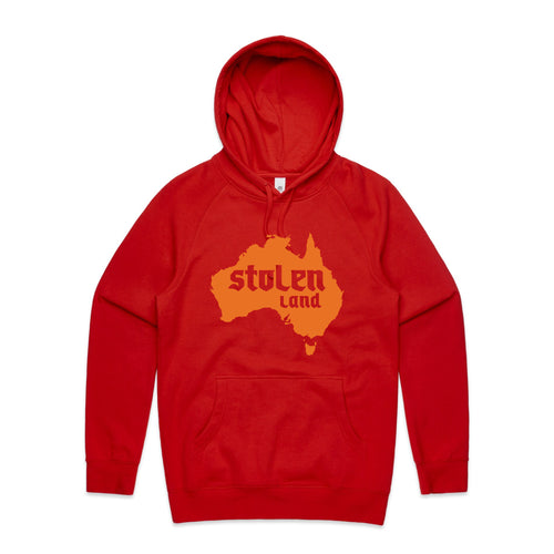 Stolen Land Charity Hoodie by Lonely Kids Club. All clothing from our T-shirts to our shorts and hoodies are ethically made, and printed packed and shipped from Sydney.