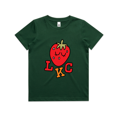 Strawberry Kids Tee by Lonely Kids Club. All clothing from our T-shirts to our shorts and hoodies are ethically made, and printed packed and shipped from Sydney.