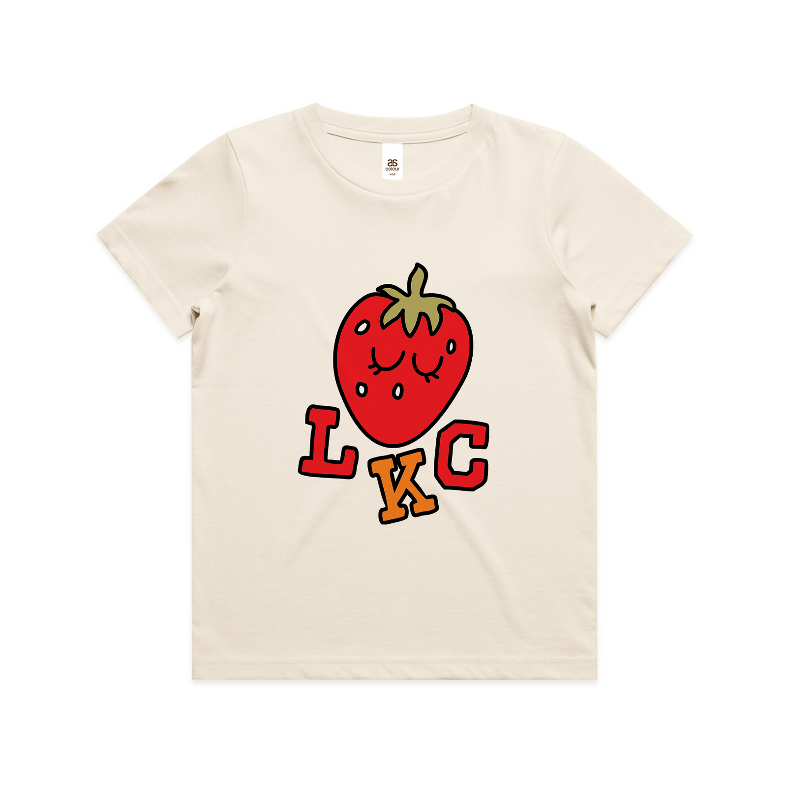 Strawberry Kids Tee by Lonely Kids Club. All clothing from our T-shirts to our shorts and hoodies are ethically made, and printed packed and shipped from Sydney.